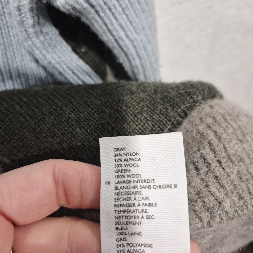 COS Oversized Wool-Alpaca Colorblock Cardigan - Picture 9 of 10